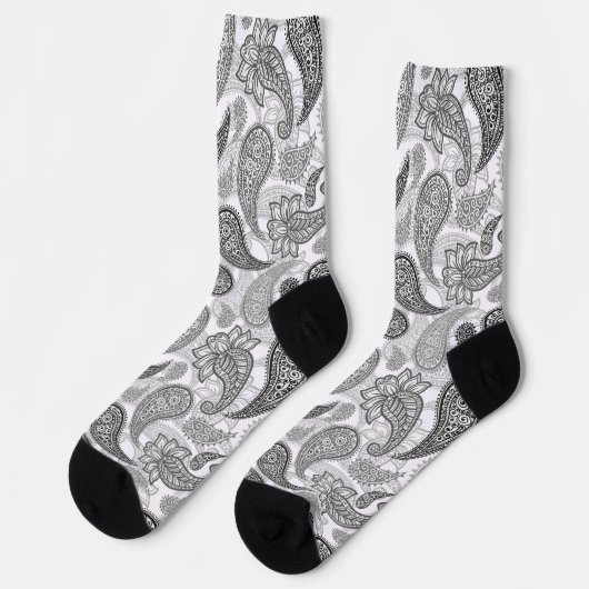Paisley Pattern Socken (Linkes Detail)