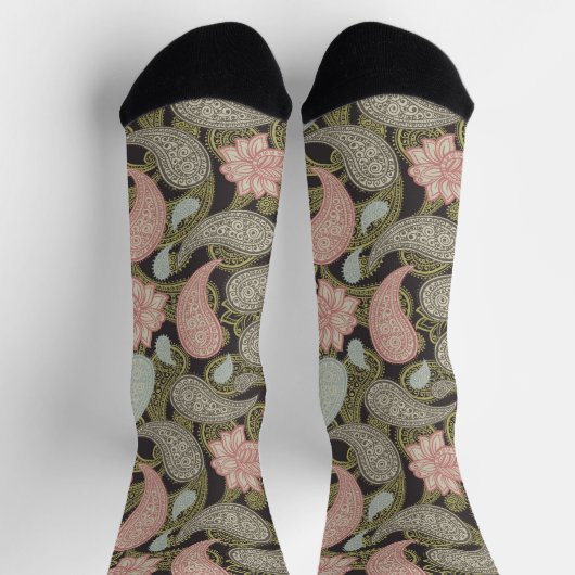 Paisley Pattern Socken (Oben)