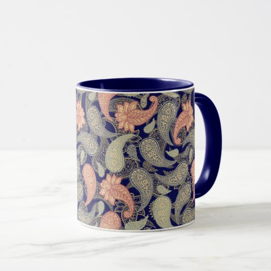 Paisley Pattern Tasse (VorderseiteRechts)