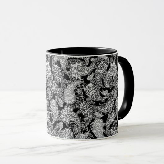 Paisley Pattern Tasse (VorderseiteRechts)