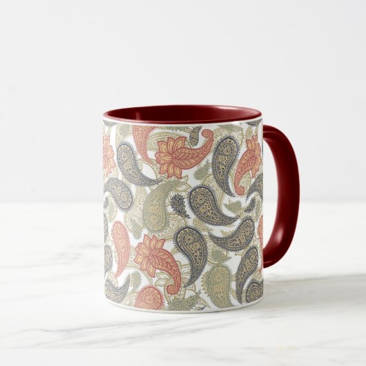 Paisley Pattern  Tasse (VorderseiteRechts)
