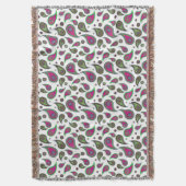 Paisley Pattern Throw Blanket Decke (Vorderseite Vertikal)