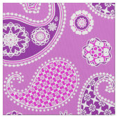 Paisley Patterns, Lilac und Amethyst Lila Stoff (Nahaufnahme)