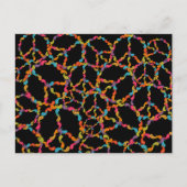 Paisley Peace Postkarte (Vorderseite)