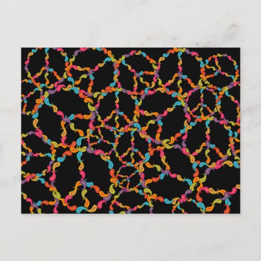 Paisley Peace Postkarte (Vorderseite)