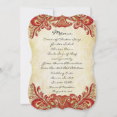 Paisley Peacock Colors Einladungen für Hochzeiten (Vorderseite)