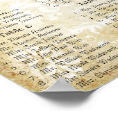 Paisley Peacock Colors Empfang Seekarte Poster (Ecke)