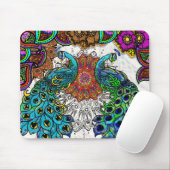 Paisley Peacocks Mousepad (Mit Mouse)