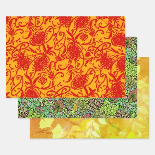 Paisley Pearl, Arcadia und Leafy Sampler Geschenkpapier Set (Set)