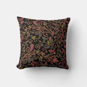 Paisley-Pflanzen-Muster im Vintage-Stil Kissen