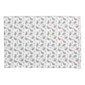 Paisley Pink Blume Dots Muster Grün Lila Kissenbezug (Vorderseite)