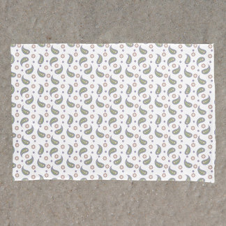 Paisley Pink Blume Dots Muster Grün Lila Kissenbezug