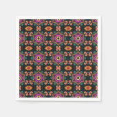 Paisley Pink Floral Blume 6a4 Serviette (Vorderseite)