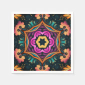 Paisley Pink Floral Blume 6a4 Serviette (Vorderseite)