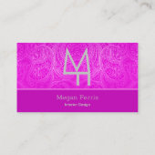 Paisley Pink Visitenkarte (Rückseite)