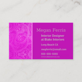 Paisley Pink Visitenkarte