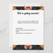 Paisley Pink Wedding Einladung (Rückseite)