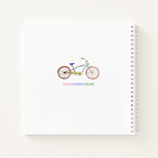 Paisley "Pip" 8.5" x 8.5" SpiralNotebook Notizblock (Rückseite)