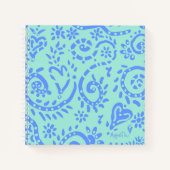 Paisley "Pip" 8.5" x 8.5" SpiralNotebook Notizblock (Vorderseite)