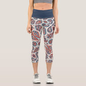 Paisley Pride Capri Leggings (Vorderseite)