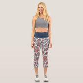 Paisley Pride Capri Leggings (Vorderseite)