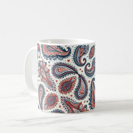 Paisley Pride Kaffeetasse (Vorderseite Links)