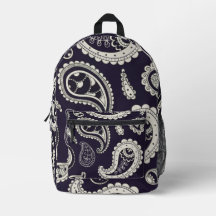 Paisley Print Backpack