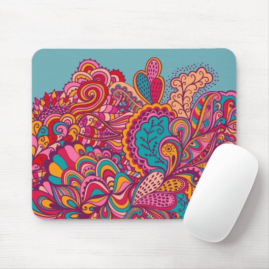Paisley Print Maus Pad Mousepad (Mit Mouse)