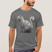 Paisley Profile Cat T-Shirt (Vorderseite)