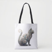 Paisley Profile Cat Tasche (Vorderseite)