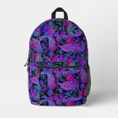 Paisley Psychedelisch Bedruckter Rucksack (Vorderseite)