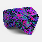 Paisley-Psychedelische-Neonfarben Krawatte (Gerollt)