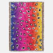 Paisley Rainbow Decke (Vorderseite Vertikal)