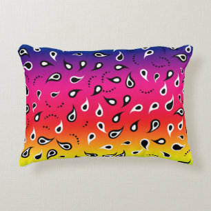 Paisley Rainbow Dekokissen