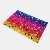 Paisley Rainbow Fußmatte (Schrägansicht)