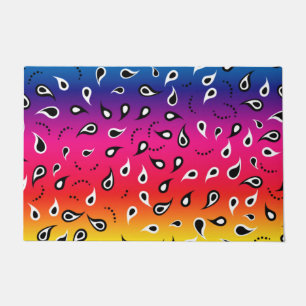 Paisley Rainbow Fußmatte