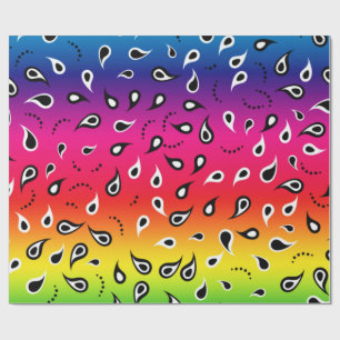 Paisley Rainbow Geschenkpapier