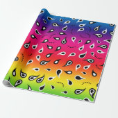 Paisley Rainbow Geschenkpapier (Ungerollt)