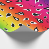 Paisley Rainbow Geschenkpapier (Ecke)