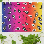 Paisley Rainbow Geschirrtuch (Gefaltet)