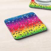 Paisley Rainbow Getränkeuntersetzer (Linke Seite)