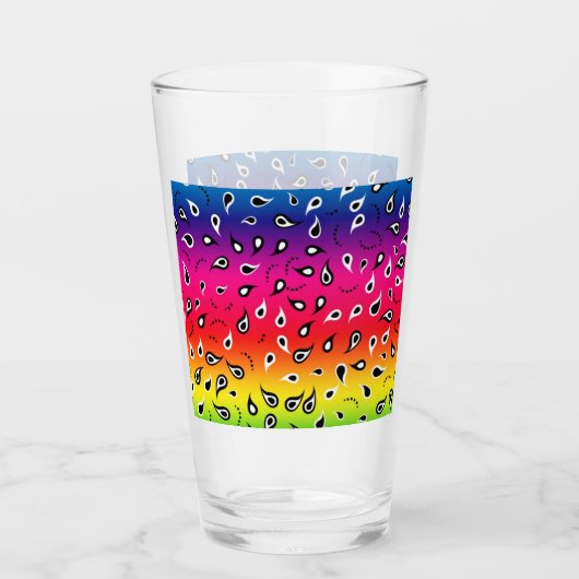Paisley Rainbow Glas (Vorderseite)