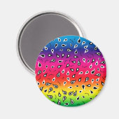 Paisley Rainbow Magnet (Vorderseite/Rückseite)