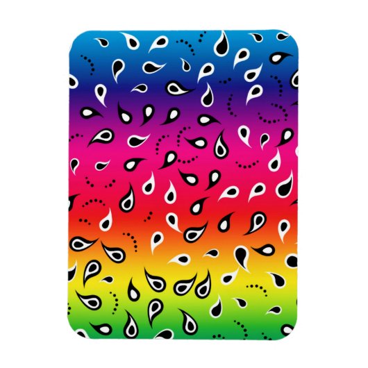 Paisley Rainbow Magnet (Vertikal)