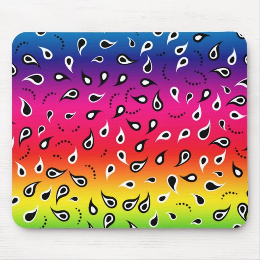 Paisley Rainbow Mousepad (Vorne)