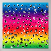 Paisley Rainbow Poster (Vorne)