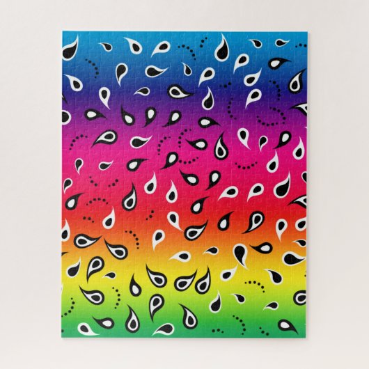 Paisley Rainbow Puzzle (Vertikal)