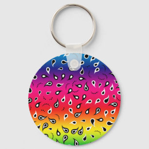 Paisley Rainbow Schlüsselanhänger