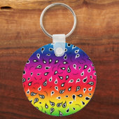 Paisley Rainbow Schlüsselanhänger (Vorderseite)