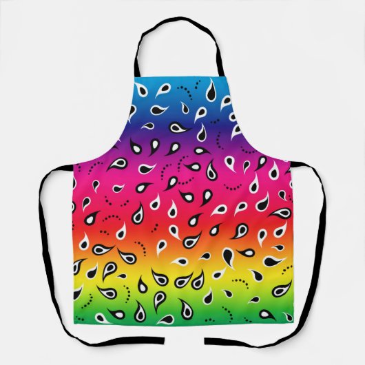 Paisley Rainbow Schürze (Vorderseite)